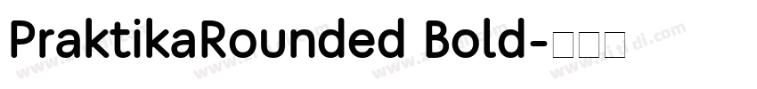 PraktikaRounded Bold字体转换